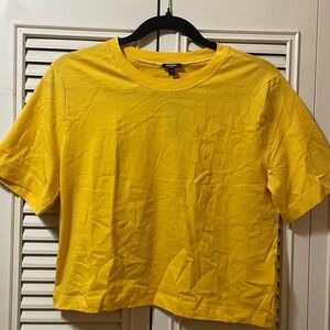 Express Bright Yellow Short Sleeve Tee